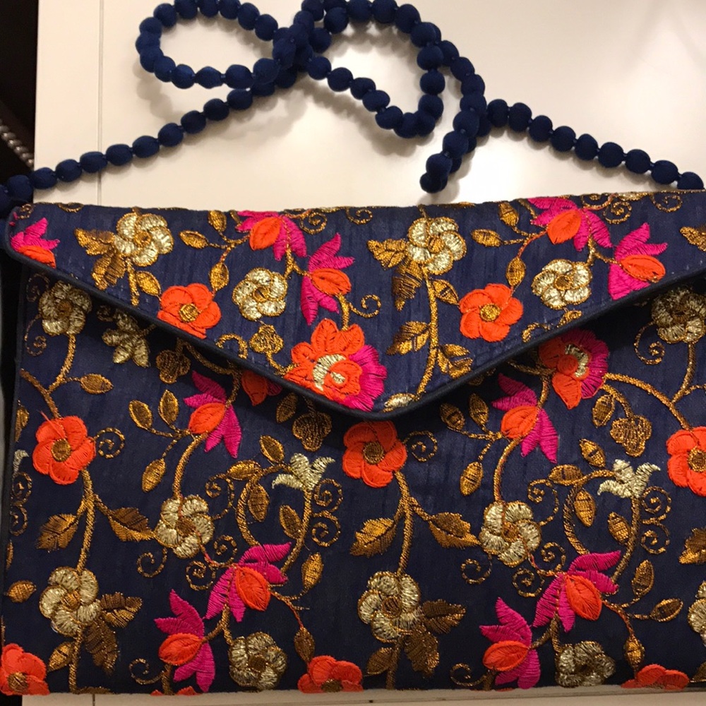 Handmade envelope clutch embroidered banjara bag - Picture 4 of 6